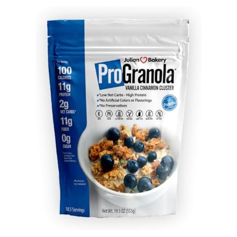 Julian Bakery® ProGranola® Cereal | Vanilla Cinnamon | 12g Protein | Paleo | 2 Net Carbs | Gluten-Free | Grain-Free | 15 Servings Cover