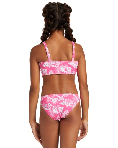 Image of Roxy Girls' Aloha Spirit Crop Top Swimsuit Set