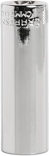 CRAFTSMAN Juego de llaves de vaso profundo, métrico, accionamiento de 38 pulgadas, 15mm, 6 puntos (CMMT44432)