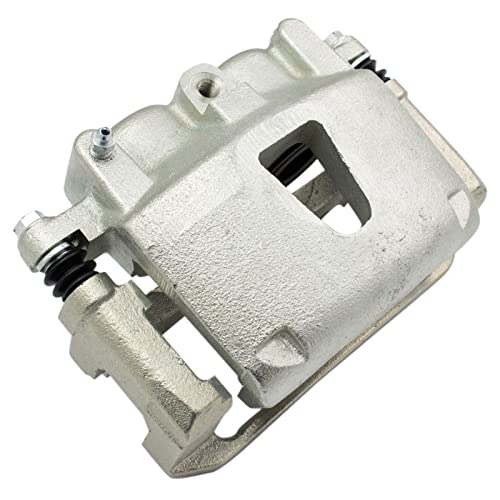 Image of TRQ Front Left Brake Caliper w /Bracket Drivers Side | For 2006-2010 Jeep Commander 2005-2010 Grand Cherokee