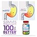 Digestive Advantage 3-in-1 Natural Fruit Flavors Probiotic Gummies for Women & Men Occasional Bloating, Minor Abdominal Discomfort & Gut Health, 60 Count Gummies (3 Pack)