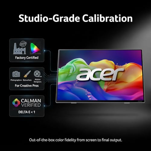 Image of Acer ProDesigner PE160W smiuux 16 inch OLED 1920 x 1200 16:10 Portable Monitor