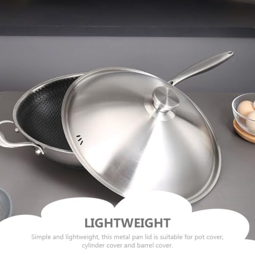 Couvercle de casserole en métal 34-36cm avec finition sablée confortable - 8