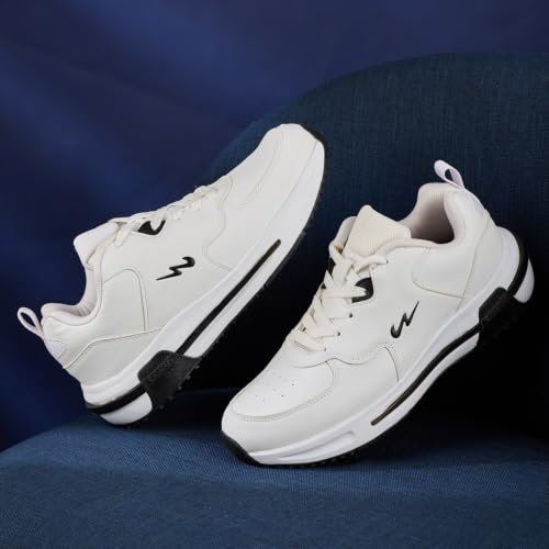 Campus Men's OG-29 Sneakers WHT/BLK 6UK - Image 3
