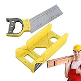 Gehrungslade- Und Sägesatz – 44 X 30 10 Cm Tragbare Holzschneider-Handsägen | Mehrzweck-Winkelsäge Für Präzises Holzschneiden, Holzbearbeitungs-Handwerkswerkzeug Fürr DIY-Projekte