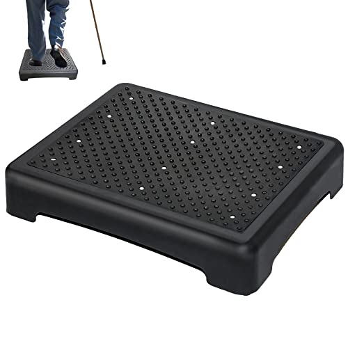 Step Stool For Adults Elderly, Sturdy Portable Half Stepping Stool Anti Slip Mobility Daily Aids Indoor/Outdoor Wide Safety Platform For Kitchen Bed Toilet Bathroom Cars,Black #TOP9