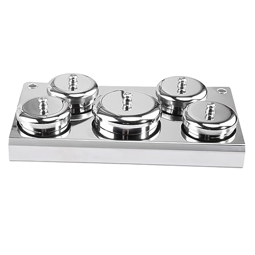 MERRYHAPY 5 piezas vaso cristal para arte de uñas miniatura 1