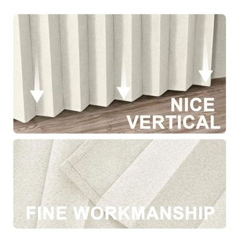 Store coulissant en verre rideau lin pliables gris 2.6m - 6