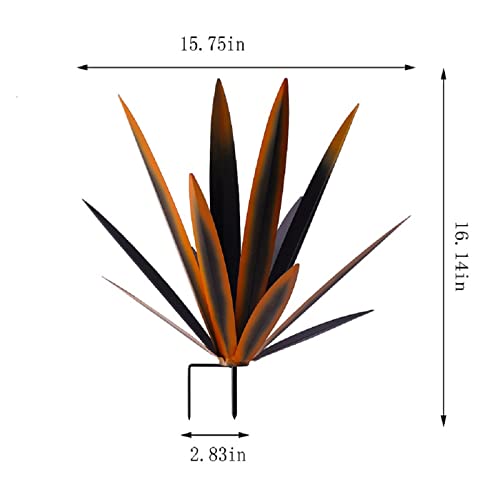Tequila Rustic The Latest In 2022 Sculpture Metal Agave Plant Home Decor Rustic Hand Painted Metal Agave Garden Ornaments Outdoor Decor Figurines Home Yard Decorations Lawn Ornaments (2Pcs Gray) #TOP3