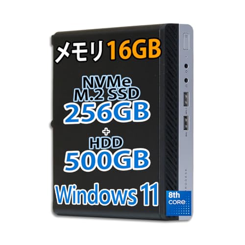 yςݕizfXNgbvp\R PRODESK 400 G4 DM/8 Core i3-8100T/NVMe M.2 SSD 256GB+HDD 500GB/ 16GB/DisplayPort VGA/Mini PC/Windows11