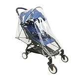 JINGYOU ベビーカー カバー レインカバー ベビーカー用レインカバー 防風 ぼうすい 普遍的 ポータブル 多目的 両側通気 防塵 防花粉 雨除け 雨よけ 透明 1個