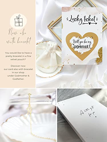 Image of Joli Coon Will You Be My Godmother Scratch Off Card with Envelope - Godmother Proposal Card - Godmother Gift Idea
