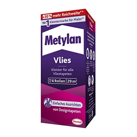 Metylan Non-Woven Wallpaper Paste for Non-Woven Wallpaper with Smooth or Textured Backing, Easy to Use Wallpaper Paste, High Yield Paste, 1x180g Cover