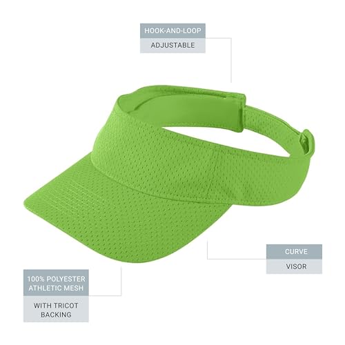 Image of Augusta Sportswear Women's Athletic Mesh Visor - Stylish Sun Hat for Golf, Running, and Outdoor Activities
