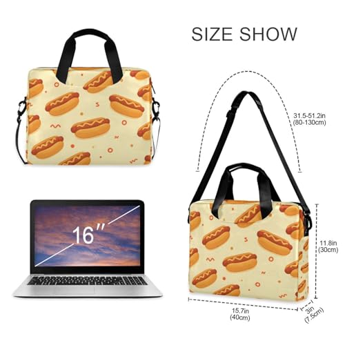 Maletín para portátil con diseño Hot Dog, 13-15.6 pulg. miniatura 5