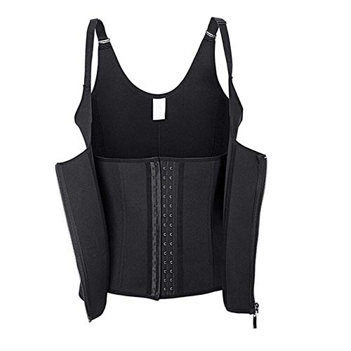 Entrenador de Cintura para Mujer, Chaleco de realce, Faja para el Vientre, Faja Moldeadora de Cuerpo, corsé ceñidor de Cintura, Chaleco con Cremallera de Talla Grande S-3Xl Shapewe
