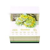 2026 LED ツリーハウス卓上カレンダー充電式ナイトライトホリデーマーカー破れにくい紙の装飾フィールドグラス特殊紙カレンダー