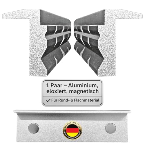 Schraubstock Schutzbacken 100 mm – Hochwertige Schonbacken aus Aluminium, eloxierte...