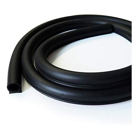 Tuokay, 10 Meters EPDM Rubber Sealing Strip, 14mm * 12mm Large D-Shape Car Door Seal, Soundproof Rubber Seal Strip, Car Internal Seal for Doors, Trunk, Hood Cover