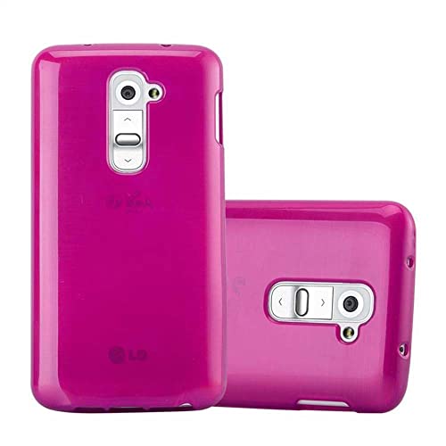 Cadorabo Funda para LG G2 Mini en Fucsia   Cubierta Proteccíon de Silicona TPU Delgada e Flexible con Antichoque   Gel Case Cover Carcasa Ligera