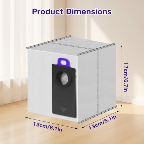 Image of 12 Pack Dust Bags Compatible with NARWAL Flow 2 Robot Vacuum
