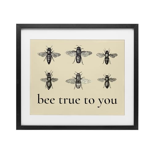 Impression encadrée Bee True To You Stupell une note de douceur sous verre - 2