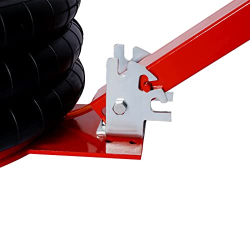 Car Jack,5 Ton/11000 Lbs Triple Bag Air Jack,3-5S Quick Lift Air Bag Jack,Pneumatic Jack Lift Up To 16 Inch For Family-Used Cars Minivans Suv&Off-Road Vehicles,Red #TOP7
