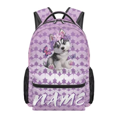 Customize Your Own Backpack-Lovely Butterfly Cat Backpack,Casual Daypacks Outdoor Sports Rucksack School Shoulder Bag for Men Women Boys Girls