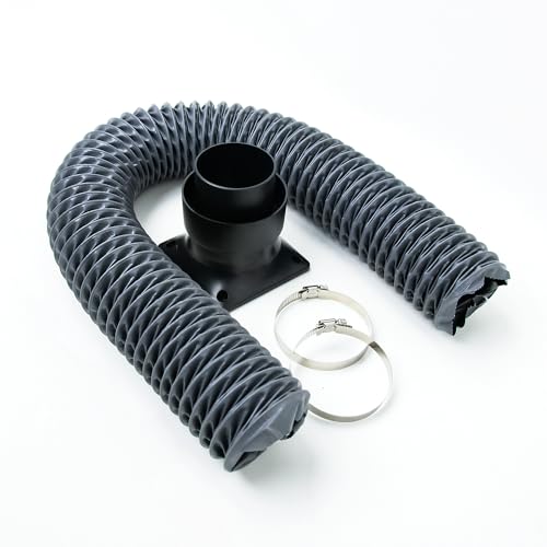 KNOKOO Exhaust Smoke Hose Length 1m, 75mm Diameter for laser engraving