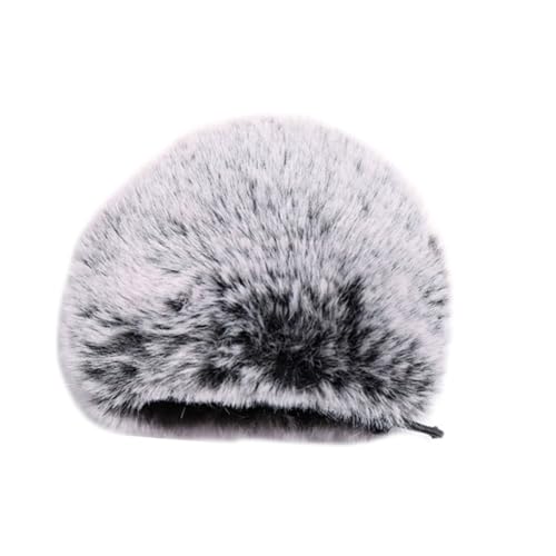 CONGARTENO Copri Microfono Peloso Antivento in Peluche Protezione Microfono Resistente a Umidità e Polvere Manicotto Smontabile per Studi di Registrazione Sale Riunioni e Uso Domestico