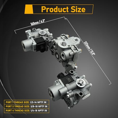 image for OEKITS 4725001230 Rear ABS Modulator Valve Fits for Wabco 4725001230 S