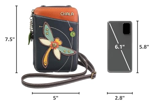 Image of CHALA Wallet Crossbody Cell Phone Purse - Women Faux Leather Multicolor Handbag with Adjustable Strap