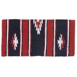 Tough 1 Wool Sierra Miniature Saddle Blanket, Red/Black