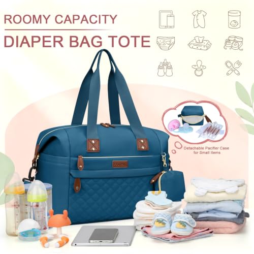 Image of Pritent Diaper Bag - Baby Diaper Bag Waterproof Large Maternity Travel Baby Bag for Mom and Dad