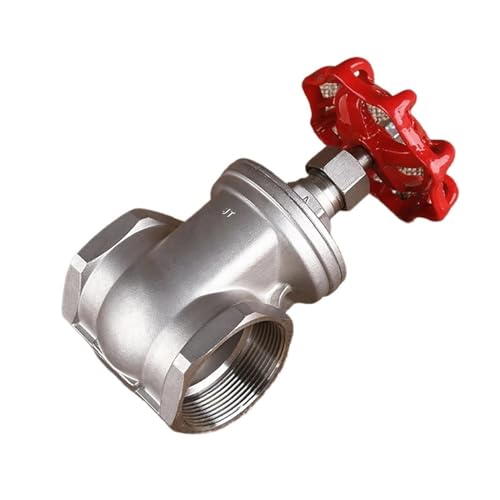 Válvula de compuerta recta de 1/2 pulgadas en acero inoxidable 304 DN15 3