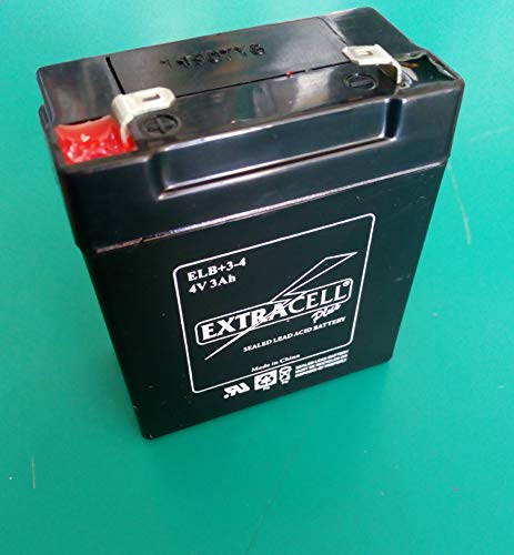 Batteria ermetica al piombocalcio Ricaricabile sigillata 4 Volt 3 ah Marca extracell