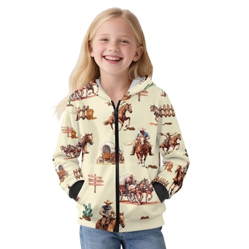 Girls Hooded Sweatshirts Zip Up Warm Hoodies for Teen Girls 6-16 Oversized Winter Jacket for Activewear