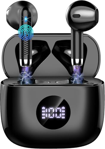 Kopfhörer Kabellos Bluetooth 5.4, Bluetooth Kopfhörer mit 4 ENC Noise Cancelling Mic, in Ear Kopfhörer 40 Std Spielzeit HiFi Stereo, USB-C kabellose Kopfhörer IP7 Wasserdicht für Arbeit und Studium Kopfhörer Kabellos Bluetooth 5.4, Bluetooth Kopfhörer mit 4 ENC Noise Cancelling Mic, in Ear Kopfhörer 40 Std Spielzeit HiFi Stereo, USB-C kabellose Kopfhörer IP7 Wasserdicht für Arbeit und Studium