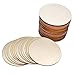 Produktbild 100 Stück Holzscheiben Log Scheiben,Unvollendete Runde Holzscheibe mit 4cm Verzierungen Holz Log Scheiben Hochzeit Dekoration DIY Handwerk Handarbeit Holz Etiketten Sitzplatten Gemälde