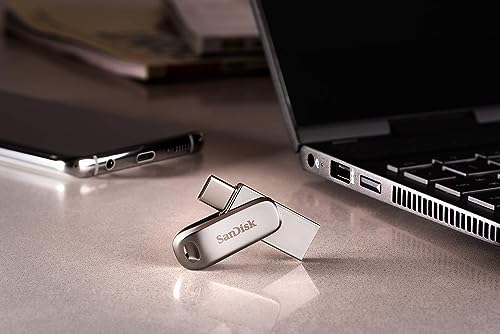 Image of SanDisk 64GB Ultra Dual Drive Luxe USB Type-C - SDDDC4-064G-G46, Black (Pack of 2)