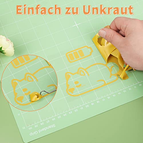 IModeur 5 Ft Plotterfolie Textil Schwarz – 30,5 x 152,5 cm Flexfolie Plotter Textil Schwarz für Cricut Maker, Silhouette Cameo, Textilfolie Plotter Schwarz für Kleidung, Mützen, Hosen, andere Stoffe