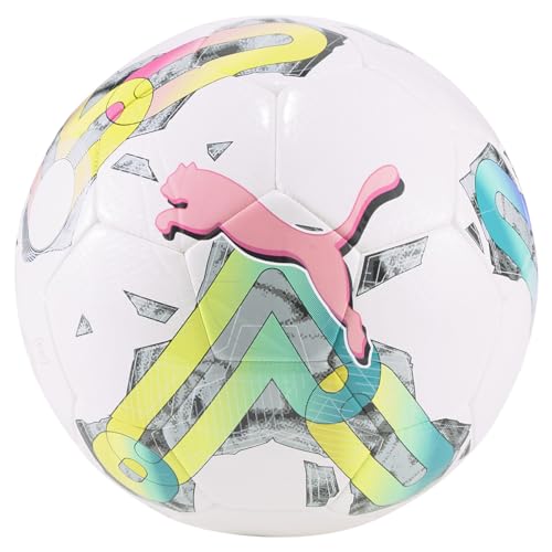 PUMA Orbita 6 MS Pelotas de Entrenamiento, Unisex Adulto, Blanco-Multicolor, 5