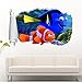 Adesivi Murali Alla ricerca di Dory 3D buco strappato strappato Wall Sticker Decal Decor Art-50x70cm