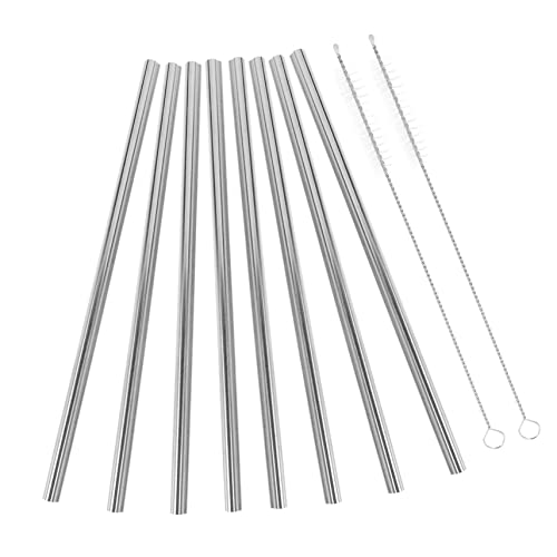 Pajitas de acero inoxidable reutilizables con forma de corazón Beavorty para café y smoothies 2