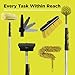 DOCA Boat Hook - 5-12 Ft - Christmas Light Pole Hanger Tool - Durable & Lightweight Utility Hook for Docking, Tree Debris Removal - Plastic