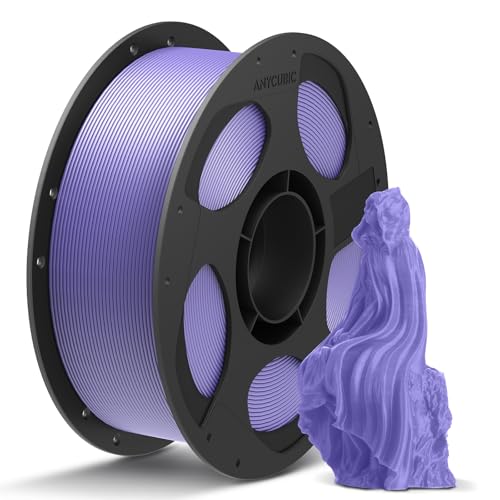 ANYCUBIC PLA+ 3D Printer Filament 1.75mm, High Toughness 3D Printing Filament, Dimensional Accuracy +/- 0.02mm, Print with FDM 3D Printers, 1KG Reusable Spool, Purple Opulence 1kg 1kg pla+ R