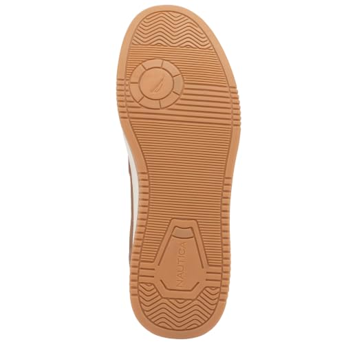 Nautica Men's Fashion Court Sneakers, Low Top Lace-Up Walking Shoes, Ezra 2 - Brown, Size 10.5 - image 5