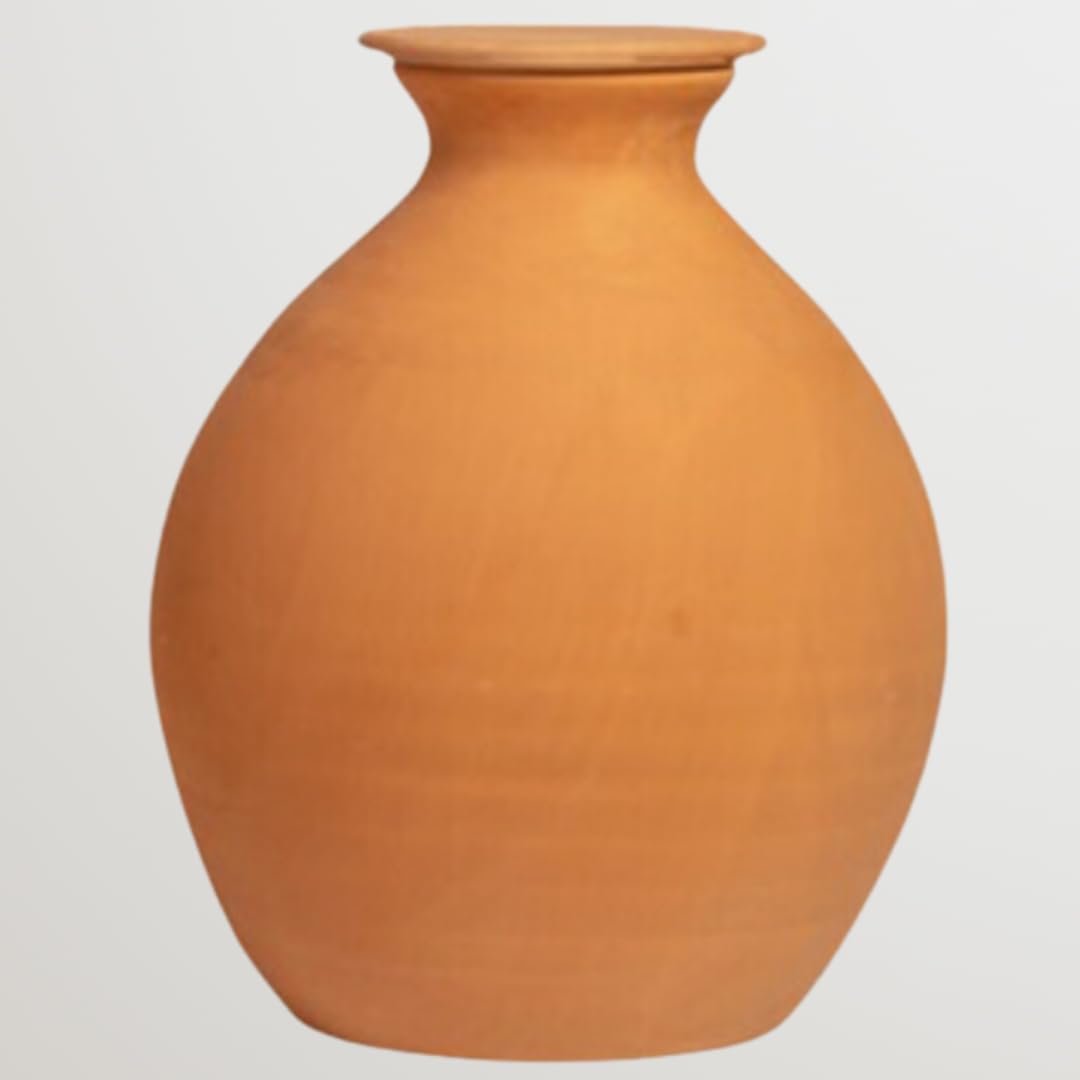 Garden Irrigation Pottery | Large 5L | Olla Handmade 100% Ceramic | Freestanding Water Diffuser | Slow Irrigation | Easy, Durable and Efficient | Unglazed Model - Ceramic