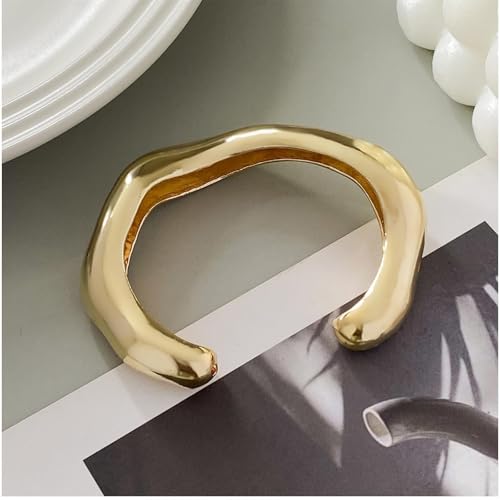 Image of Long tiantian Gold Bangles for Women Bangle Bracelets Chunky Bangles Bracelets Non Tarnish Gold /Silver Bracelet for Women Trendy Jewelry Gifts