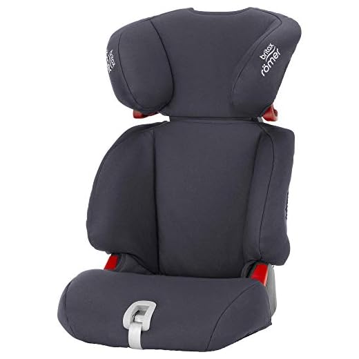 BRITAX RÖMER DISCOVERY SL bilbarnstol, flexibel installation, barn från 15-36 kg (grupp 2/3) 3.5-12 år, Storm Grey